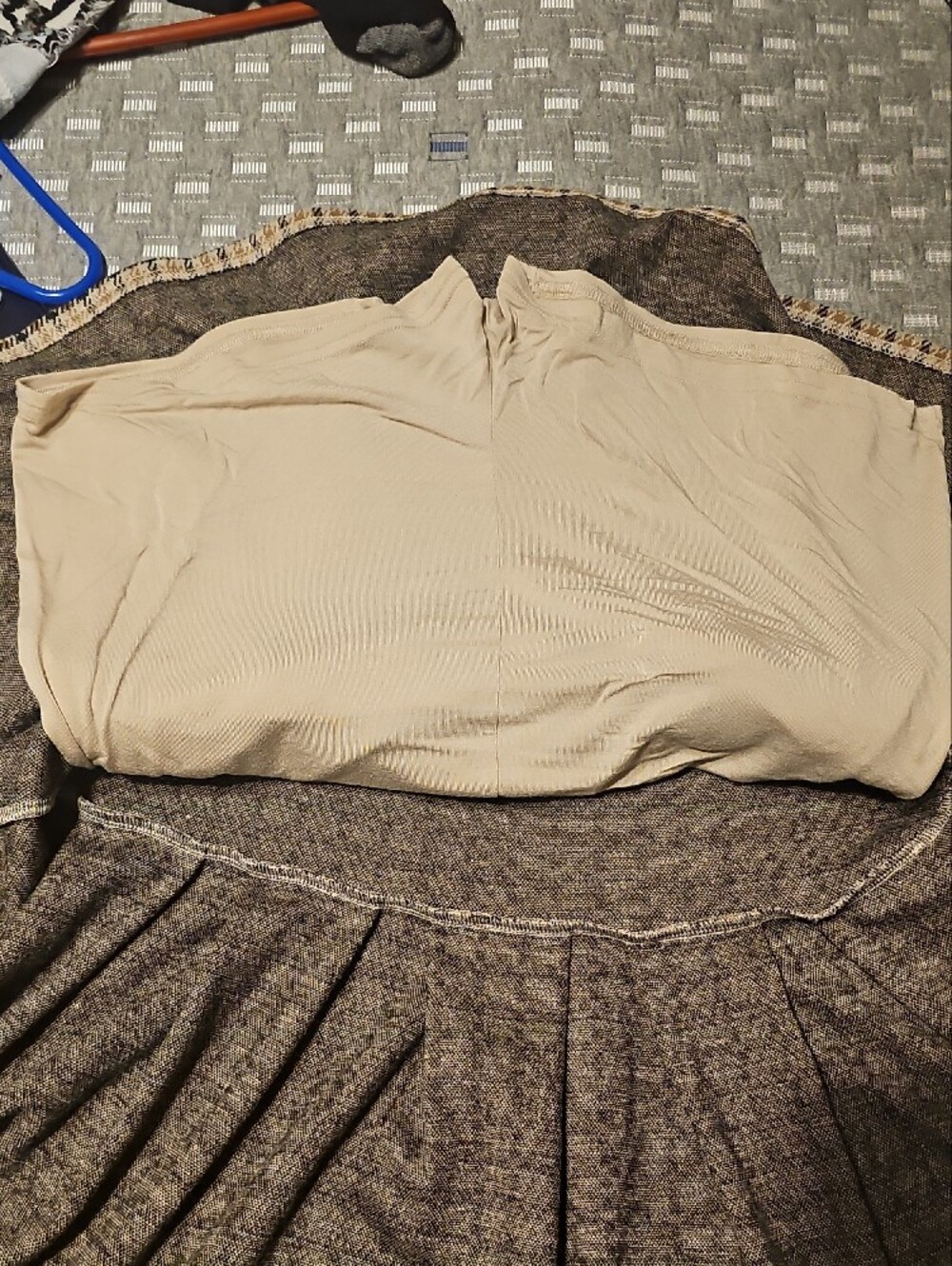 American Eagle Outfitters Pleated Skort in Brown Pattern Medium - Picture 4 of 5